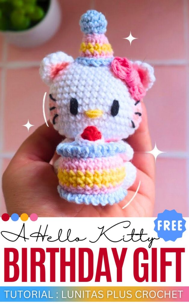 Crochet Birthday Hello Kitty Doll