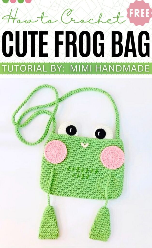 Crochet Cute Frog Shoulder Bag