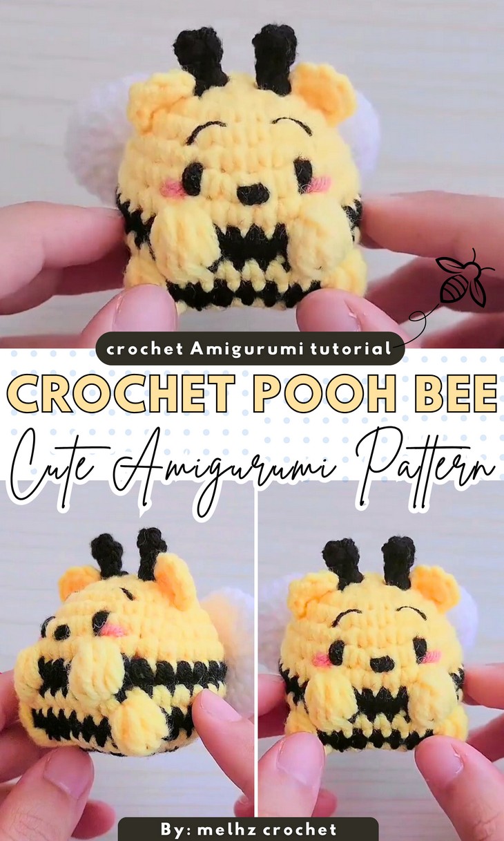 Cute Pooh as Bee Plushie Tutorial