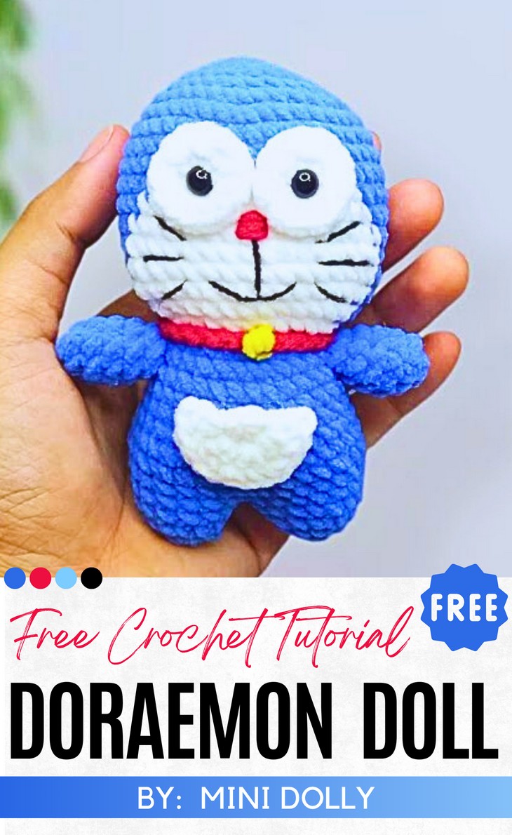 Crochet Doraemon Doll Pattern