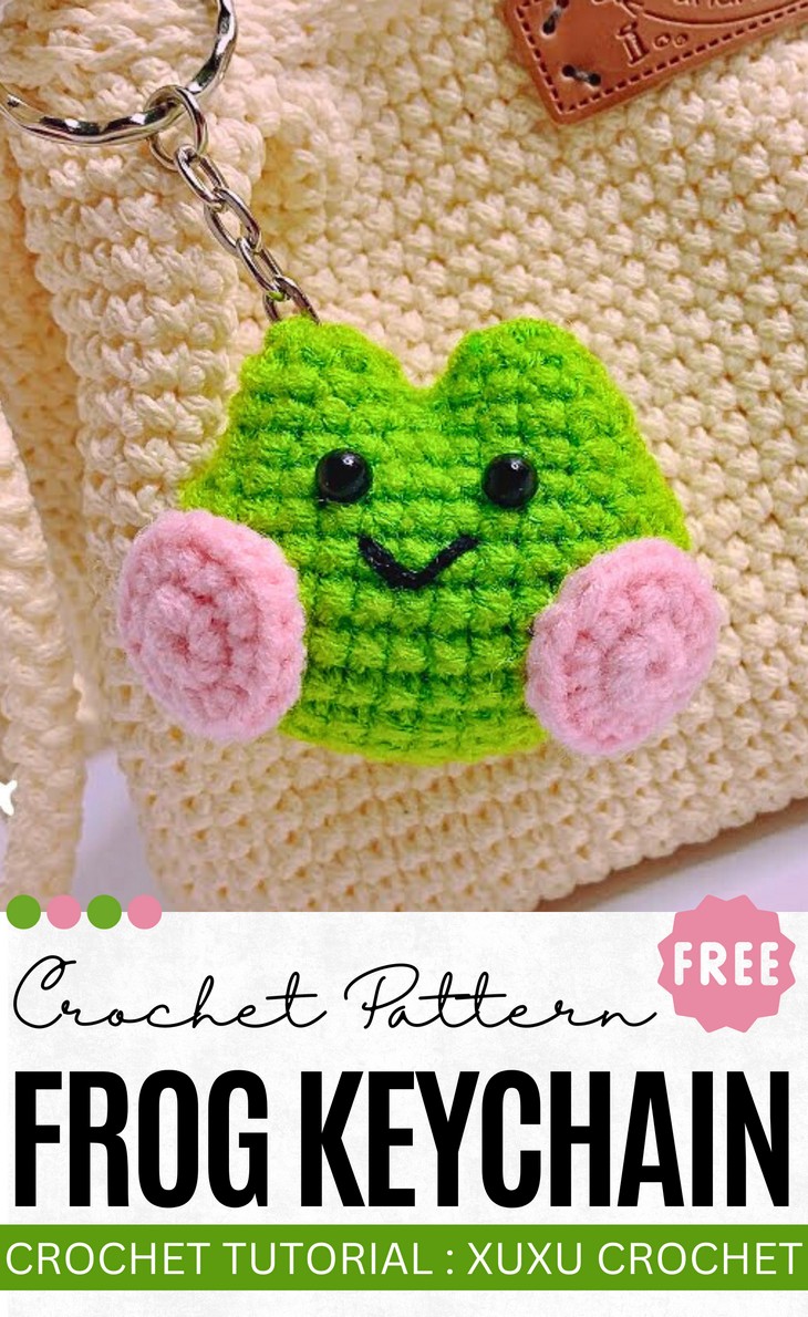 Crochet Frog Keychain Pattern