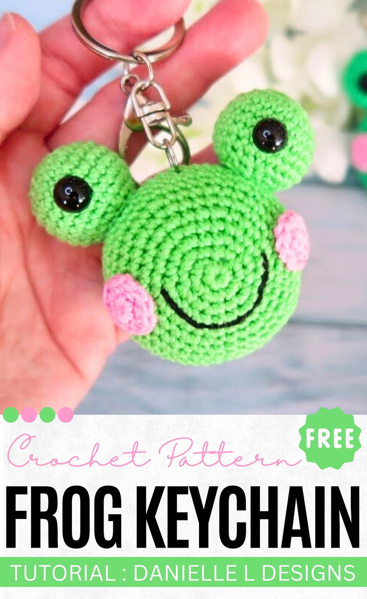 Crochet Frog Keychain