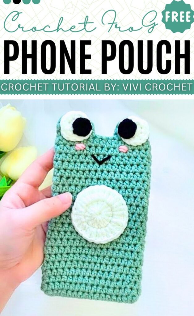 Crochet Frog Phone pouch and bag