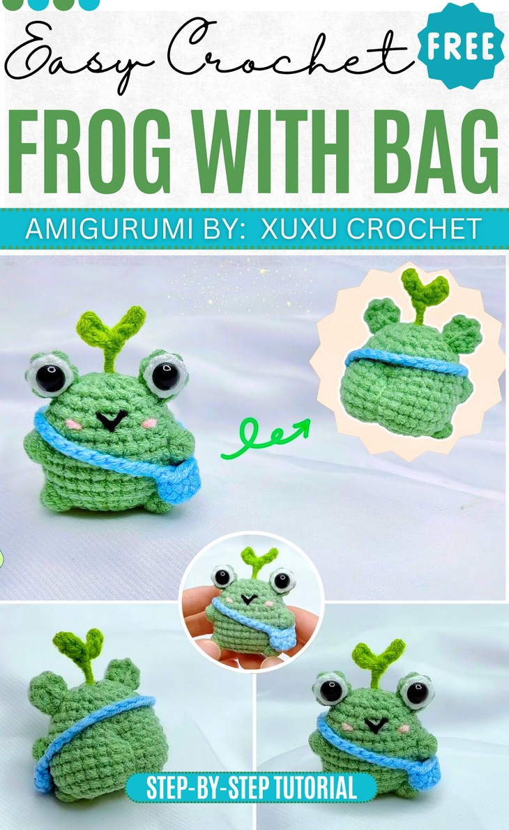 Crochet Frog With Bag