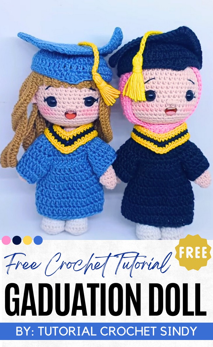 Crochet Graduation Doll Two Designs