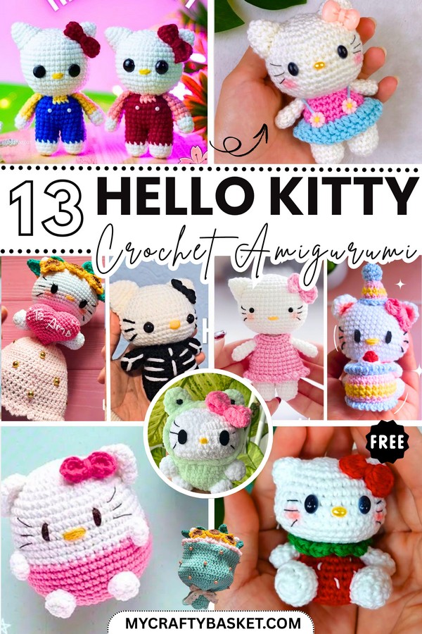 Crochet Hello Kitty Amigurumi Doll Patterns