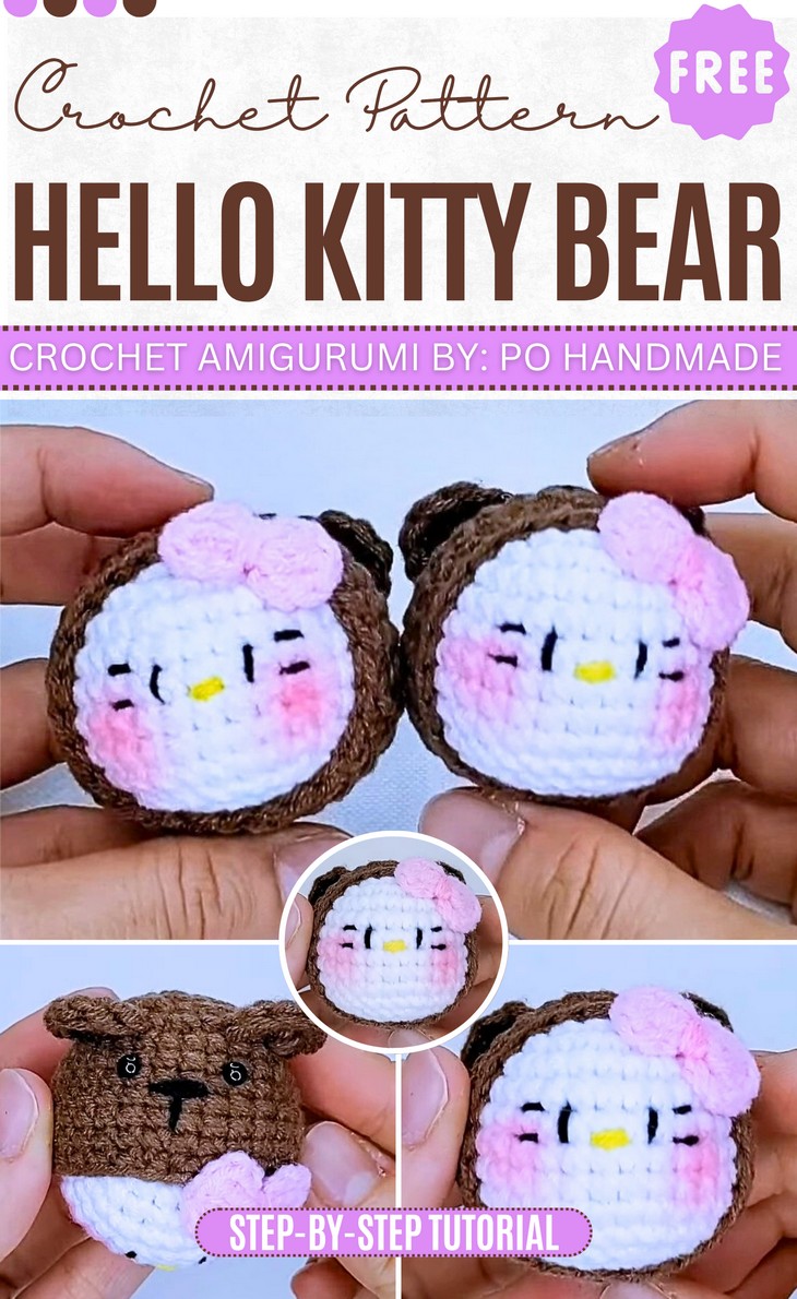 Crochet Hello Kitty Bear
