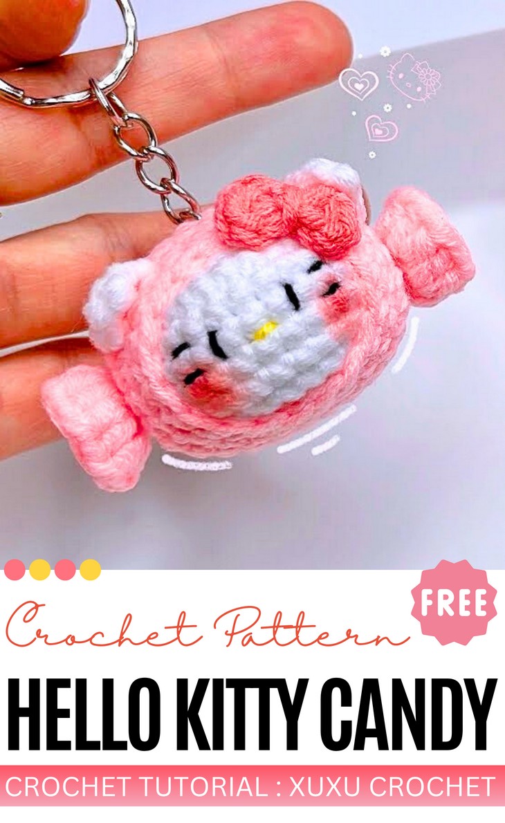 Crochet Hello Kitty Candy