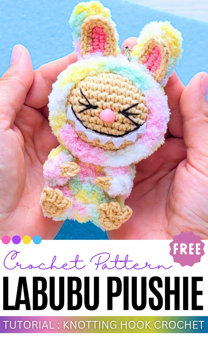 Crochet Labubu Plushie Amigurumi Doll