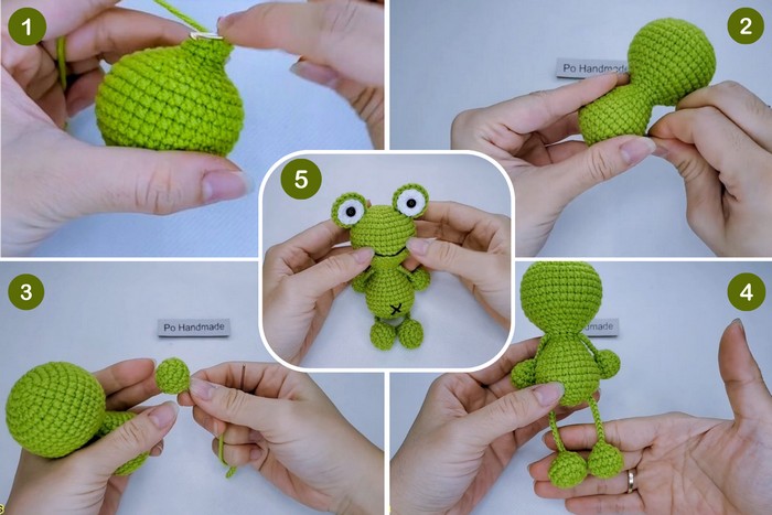 Crochet Leggy Frog Amigurumi Pattern