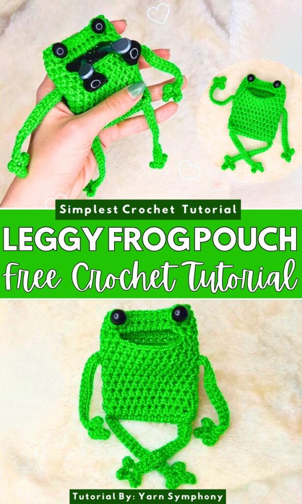 Crochet Leggy Frog Pouch