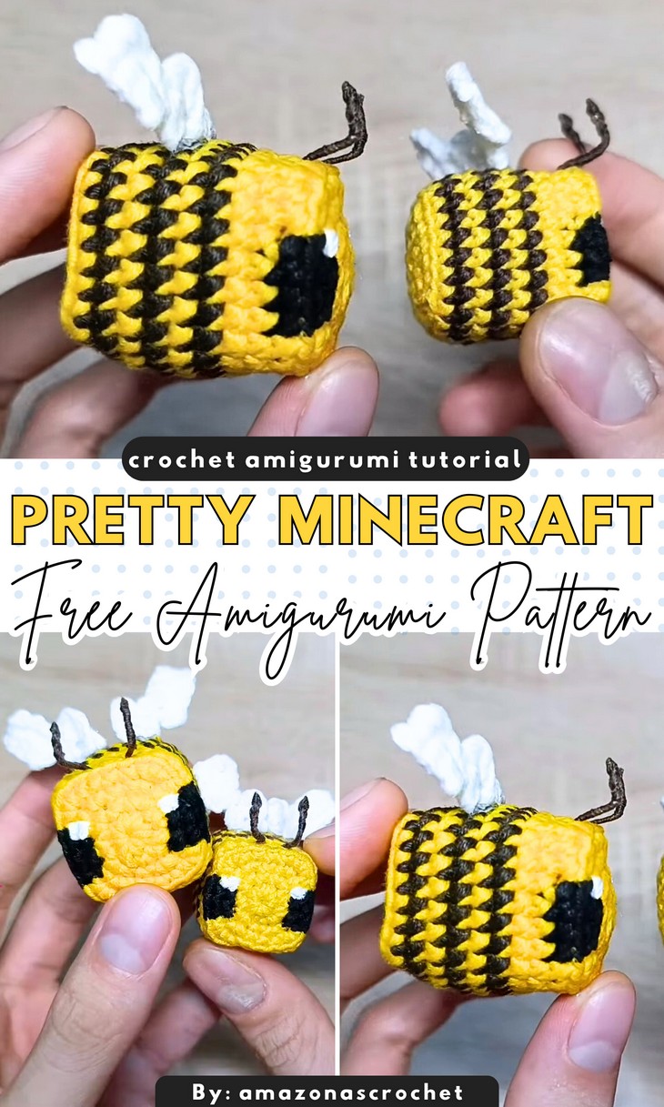Crochet Minecraft Bee