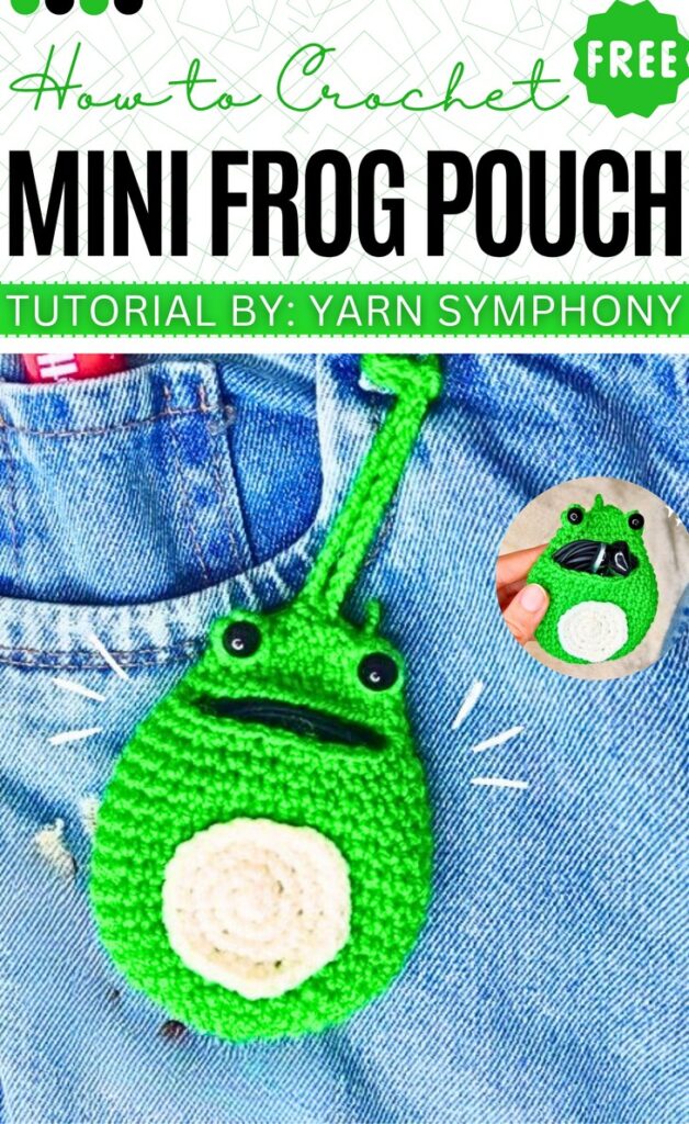 Crochet Mini Frog Pouch