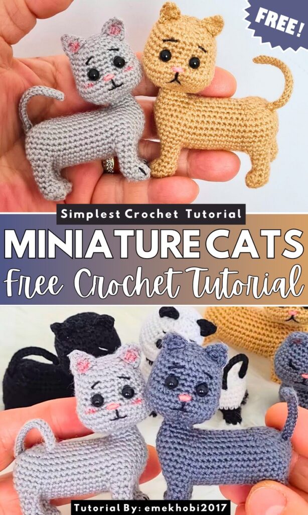 Crochet Miniature Cats