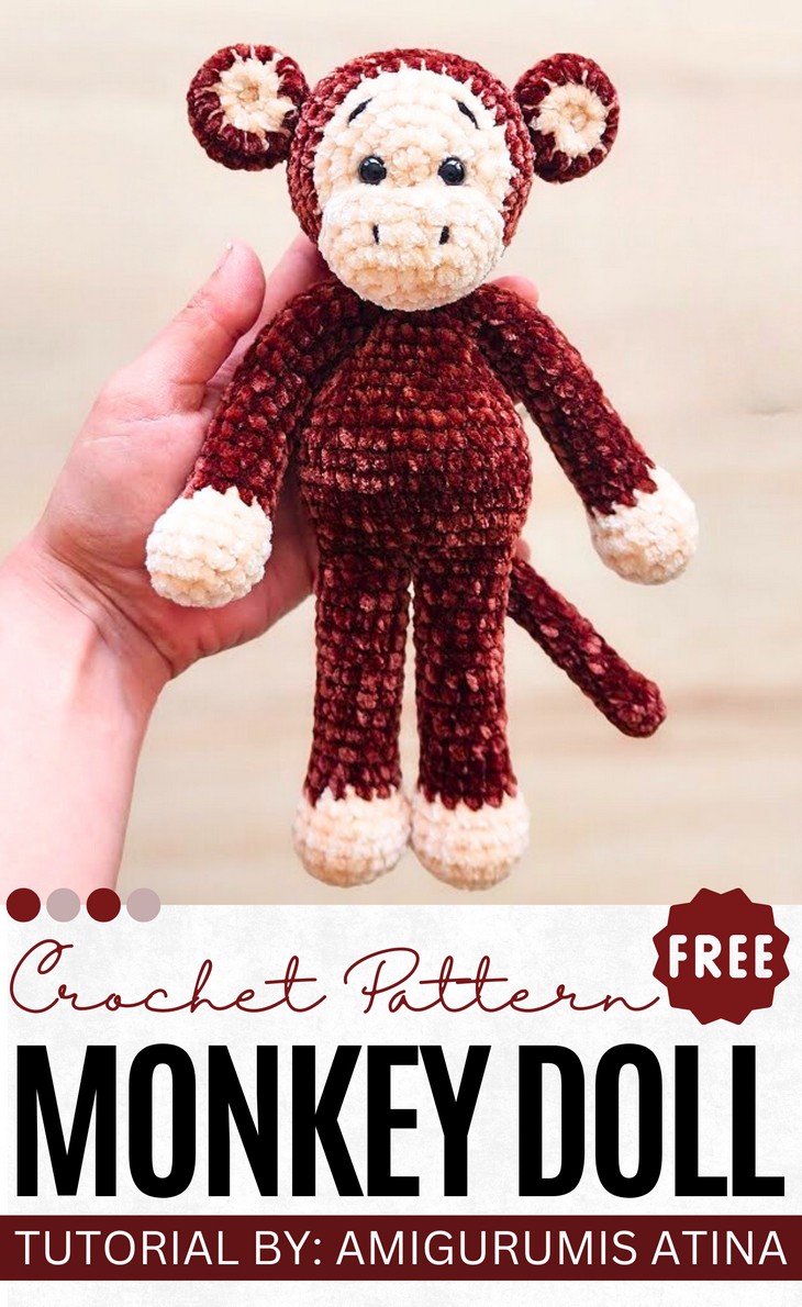 Crochet Monkey Doll
