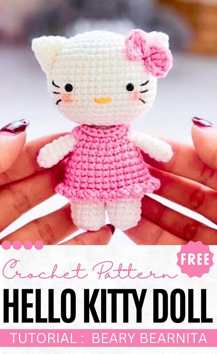 Crochet hello kitty Doll