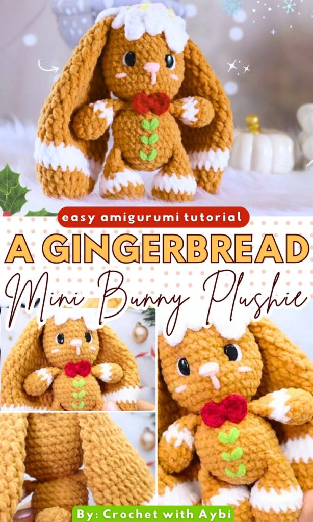 Gingerbread Bunny Plushie