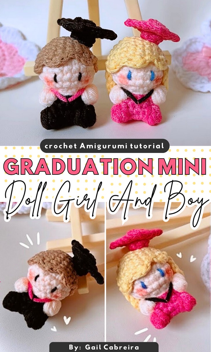 Graduation Mini doll Girl and Boy