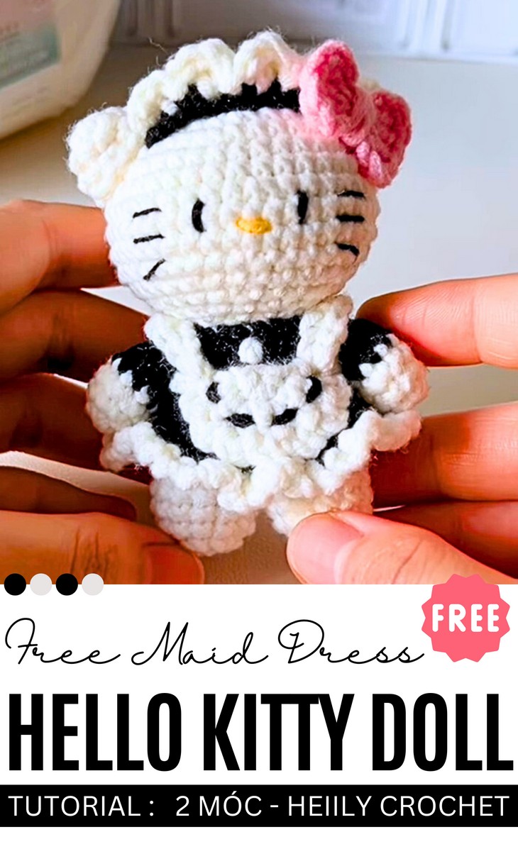 Hello Kitty Doll In Maid Dress