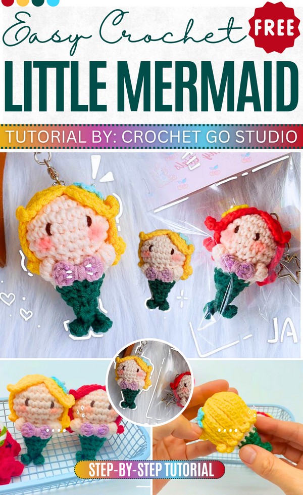 How to crochet Little Mermaid