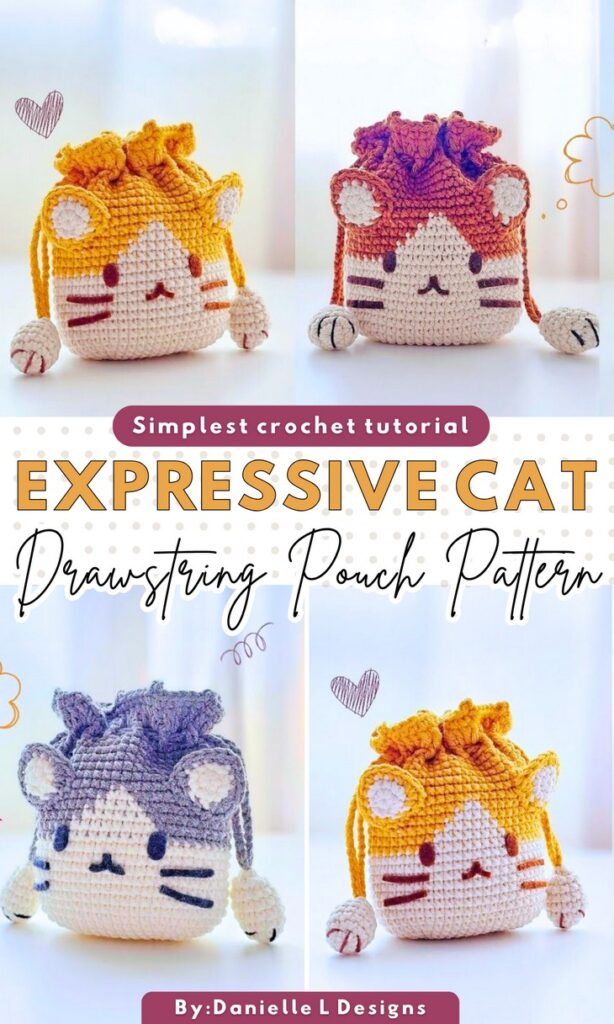 Cat Drawstring Pouch Bag