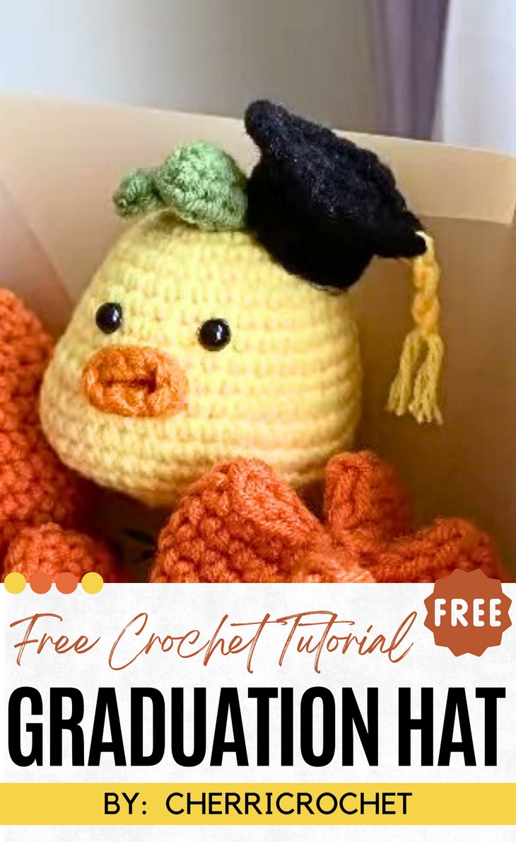 Mini Crochet Graduation Hat