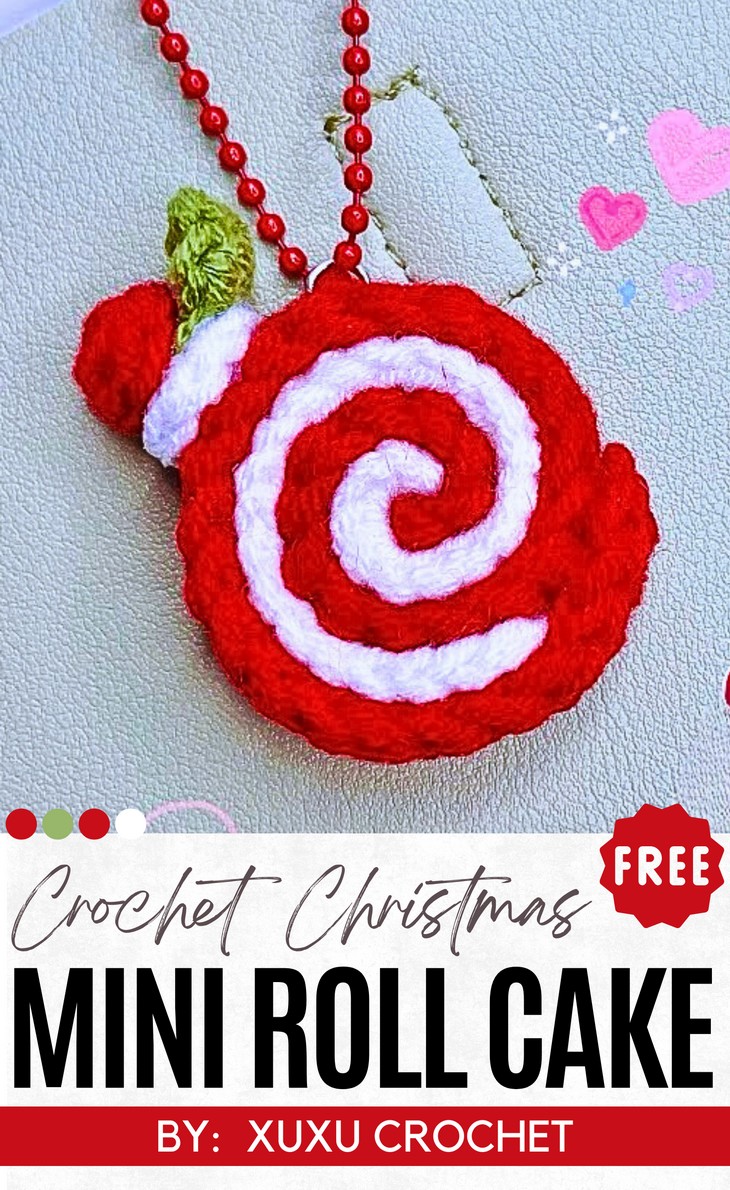 Mini Roll Cake Dessert Pattern