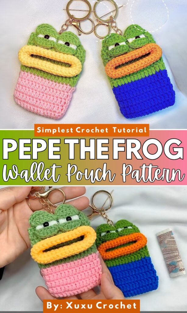 PEPE THE FROG Wallet Pouch Pattern