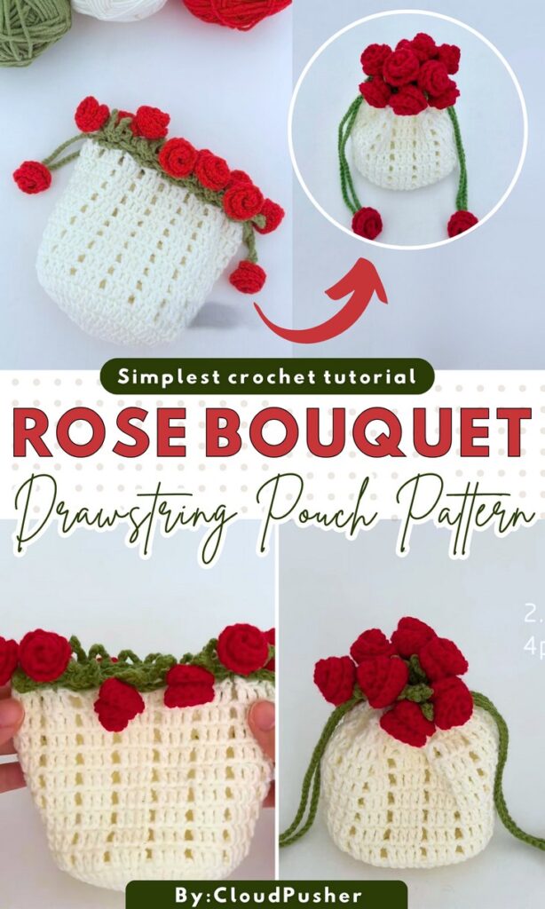 Rose Bouquet Drawstring
