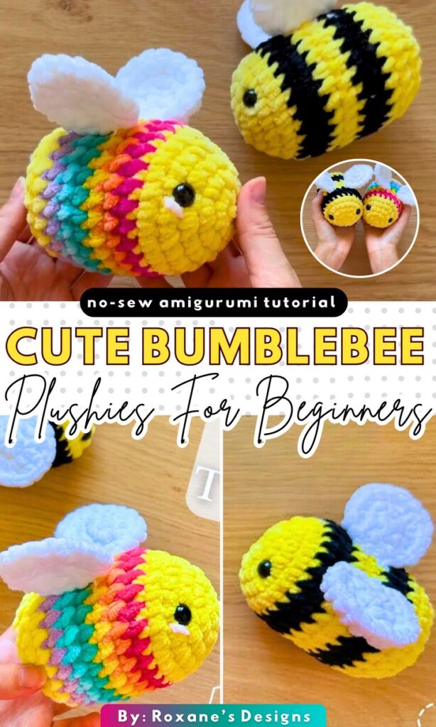 Super easy crochet bee/bumblebee