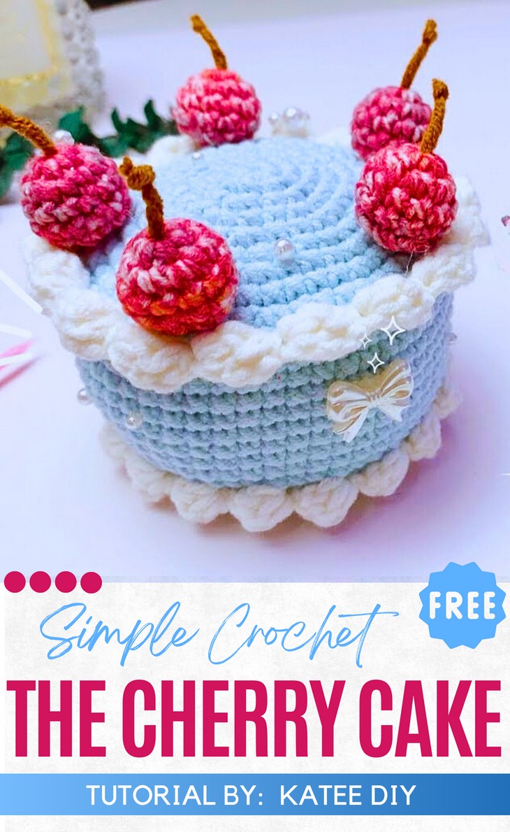 The Cherry Cake Crochet Dessert