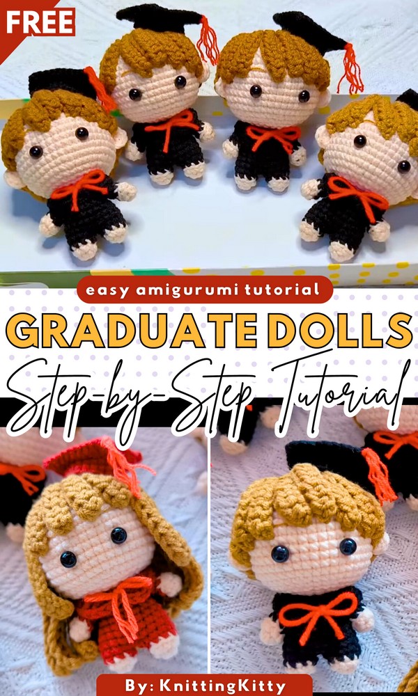 CROCHET GRADUATE DOLLS