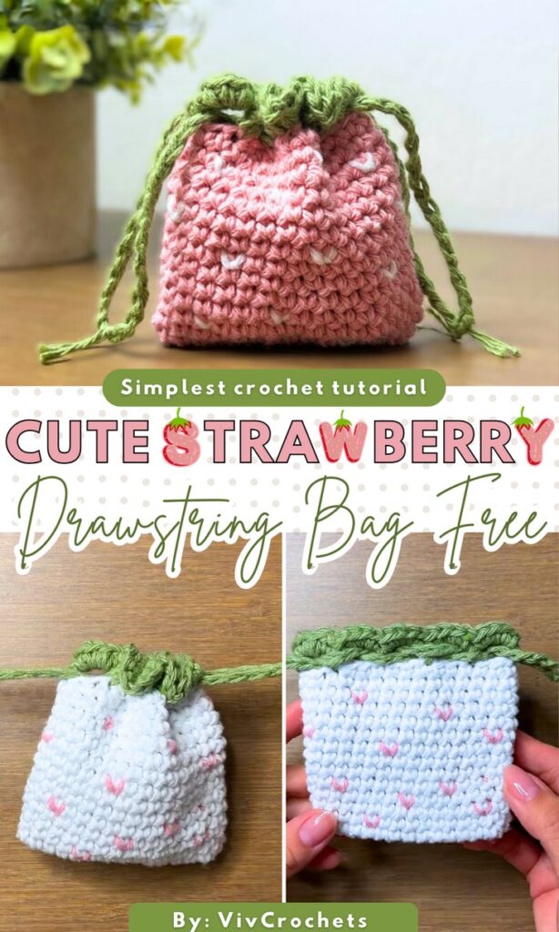 Mini Strawberry Drawstring