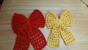 How to Crochet Lacy Coquette Bow for Fall (Butterfly Bow)