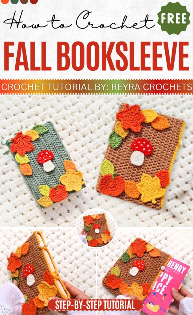Crochet Autumn Booksleeve Pattern