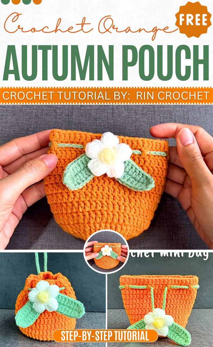 Crochet Autumn Pouch