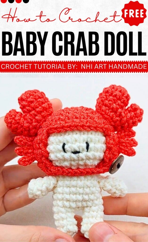 Crochet BABY CRAB Doll Pattern