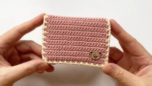 How to Crochet Mini Card Holder (Tutorial for Beginners)
