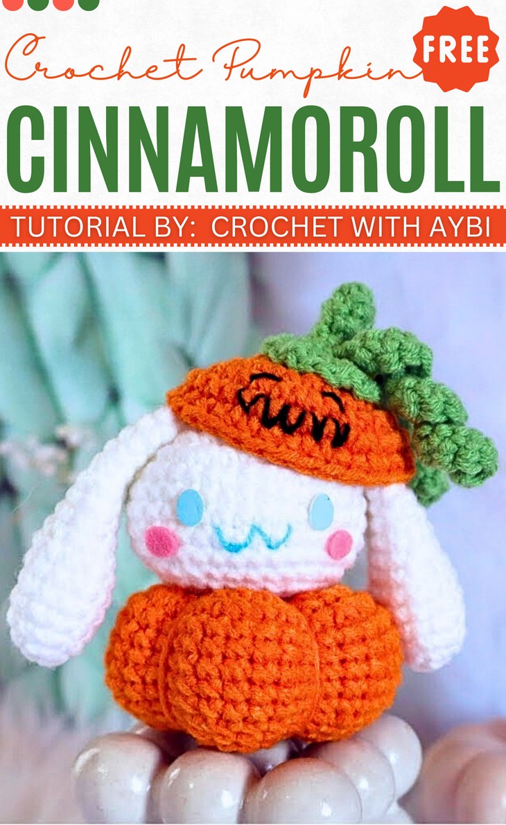 Crochet Cinnamoroll Pumpkin Amigurumi Pattern