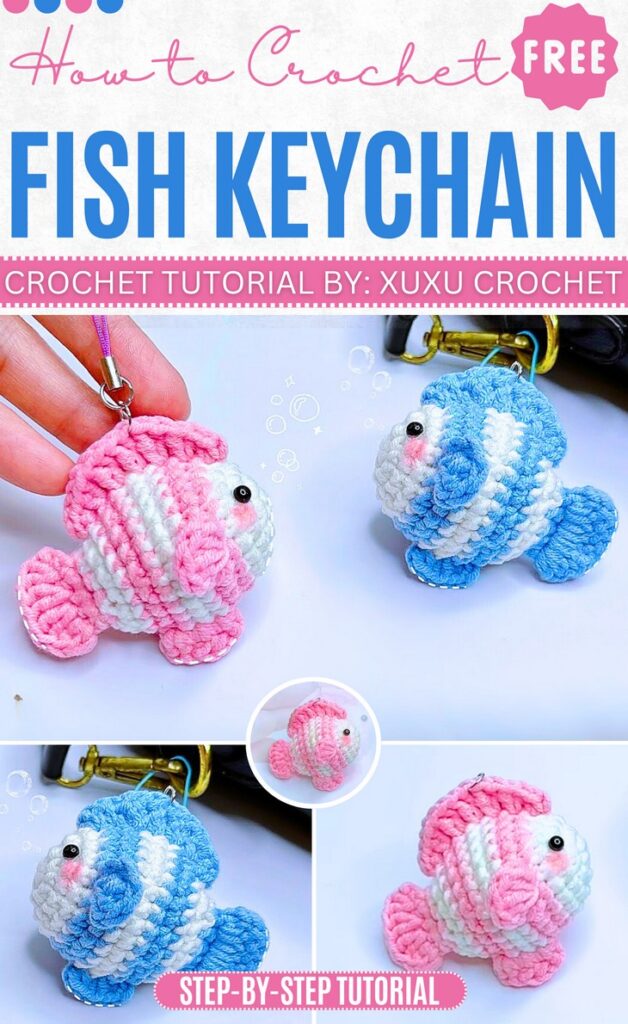 Crochet FIsh Keychain Pattern