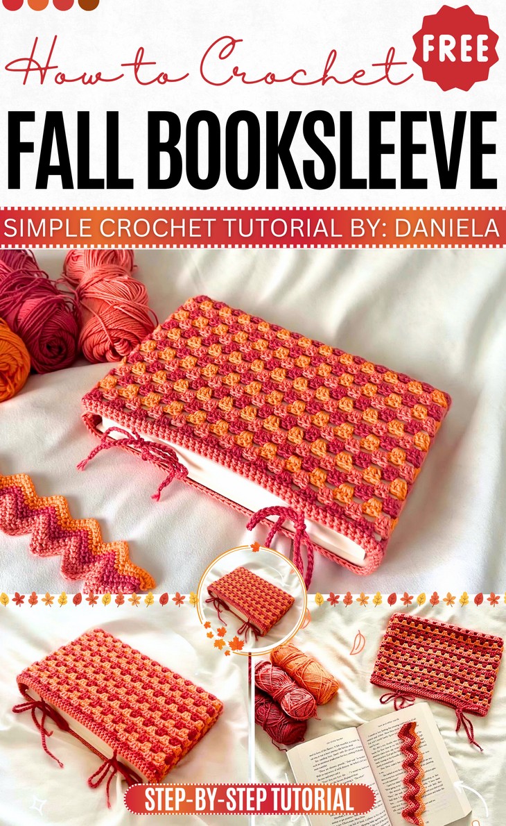 Crochet Fall Booksleeve Pattern