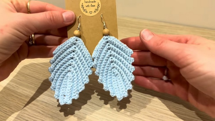 Crochet Leaf Earrings (4)