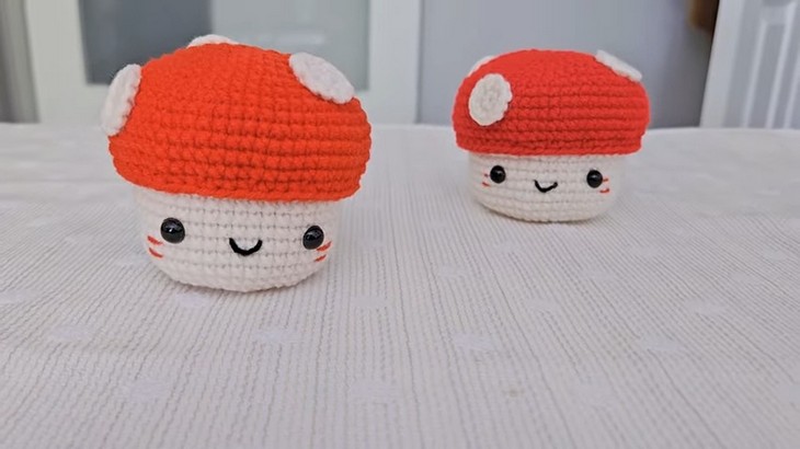 Crochet Mashroom Pot (4)