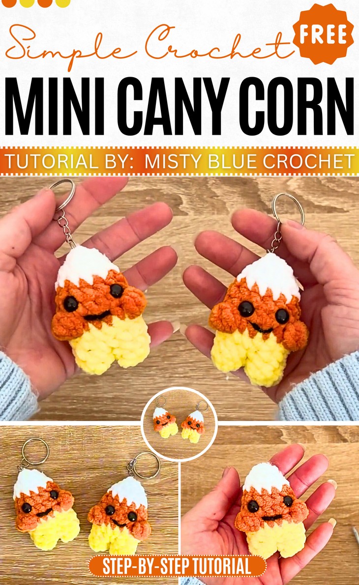 Crochet Mini Cany Corn Buddy Pattern
