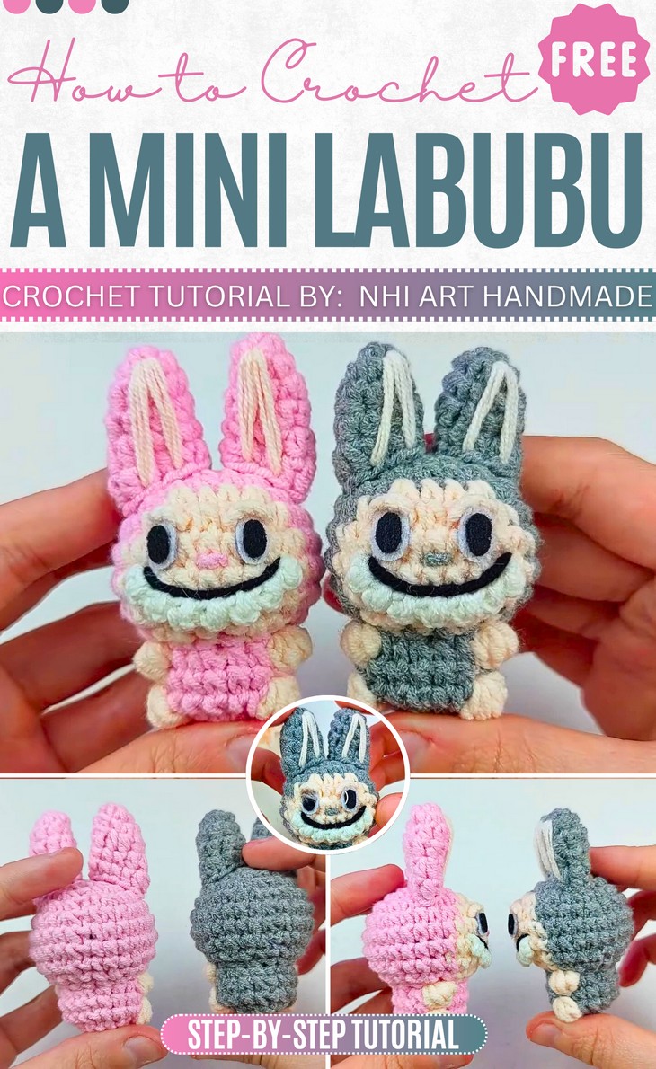 Crochet Mini Labubu Pattern