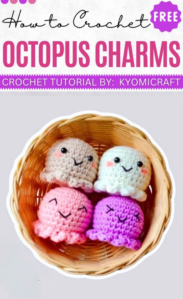 Crochet Octopus Charms Pattern
