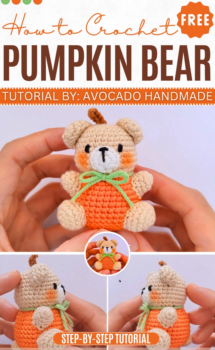 Crochet Pumpkin Fall Cable Cover