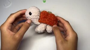 How to Crochet Pumpkin Turtle Plushie for Fall