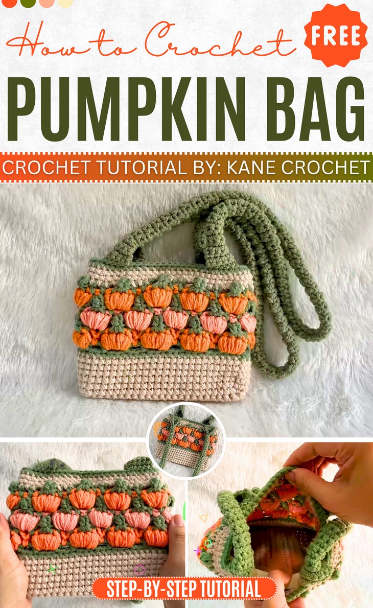 Crochet Pumpkin bag Pattern