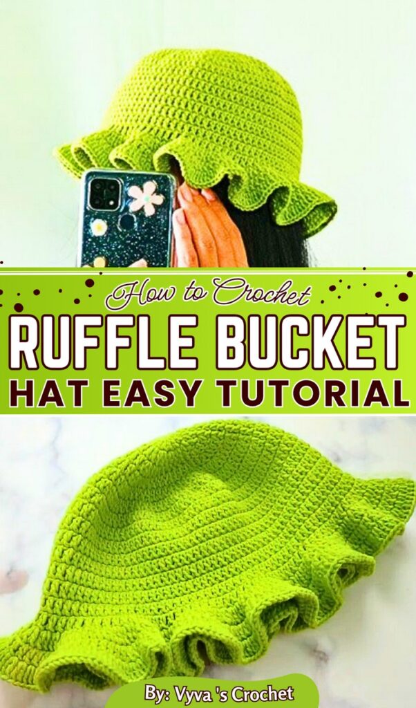 Crochet RUFFLE BUCKET Hat Easy Tutorial